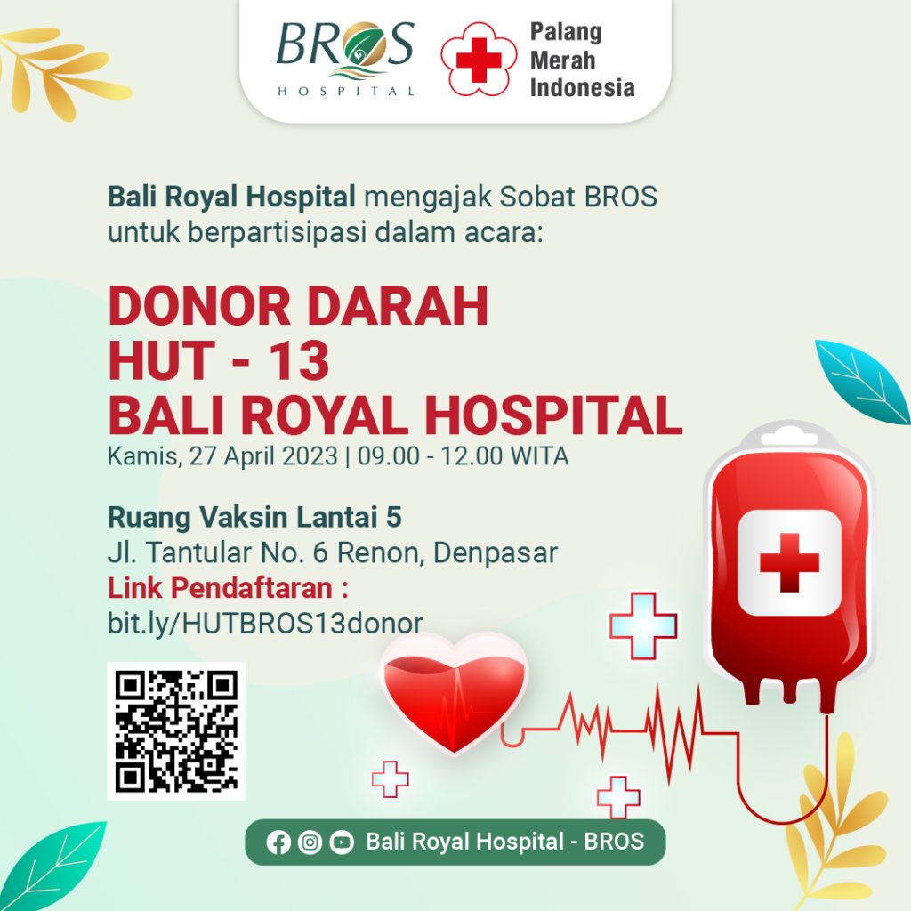 Kegiatan Donor Darah Dalam Rangka HUT BROS Ke 13 Bali Royal Hospital