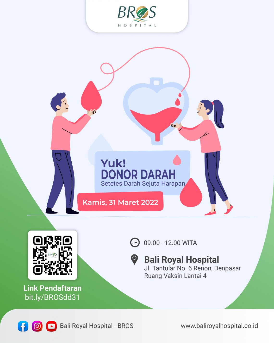 Donor Darah Rutin 31 Maret 2022 - Bali Royal Hospital